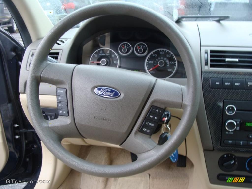 2009 Fusion SE - Dark Blue Ink Metallic / Camel photo #19