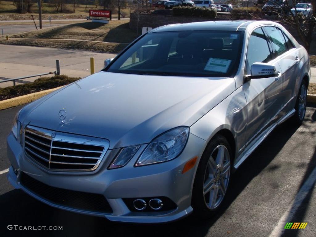 2010 E 350 4Matic Sedan - Iridium Silver Metallic / Black photo #1