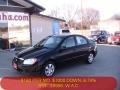 2006 Ebony Black Kia Spectra EX Sedan  photo #1