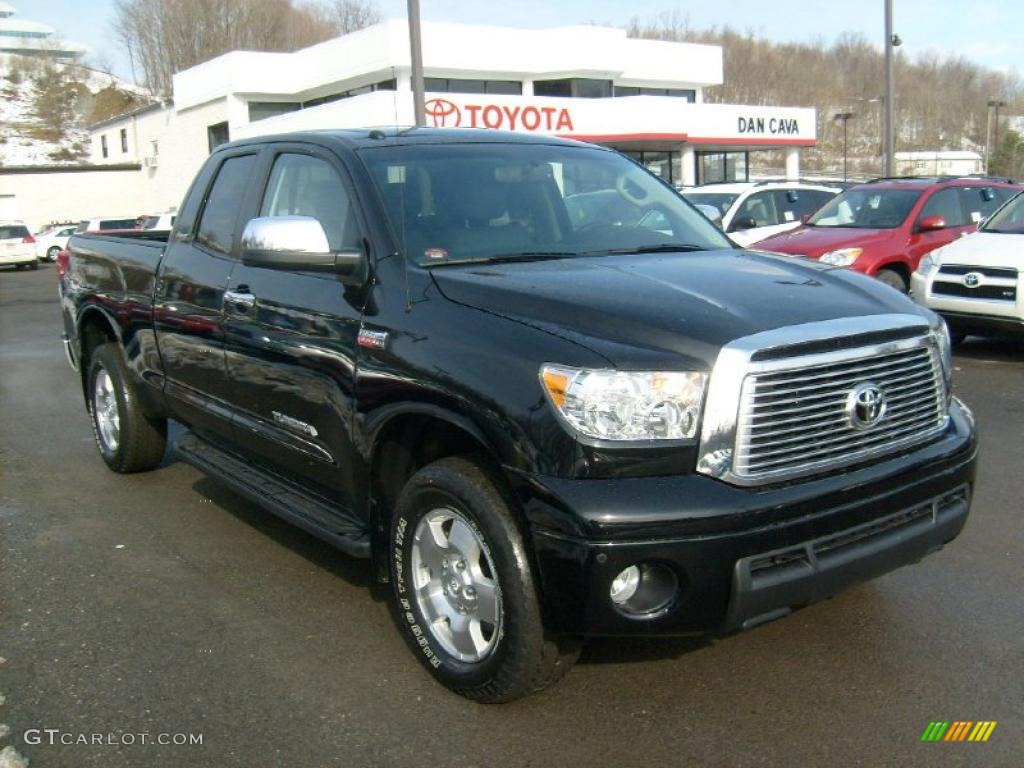 2010 Tundra Limited Double Cab 4x4 - Black / Graphite Gray photo #1