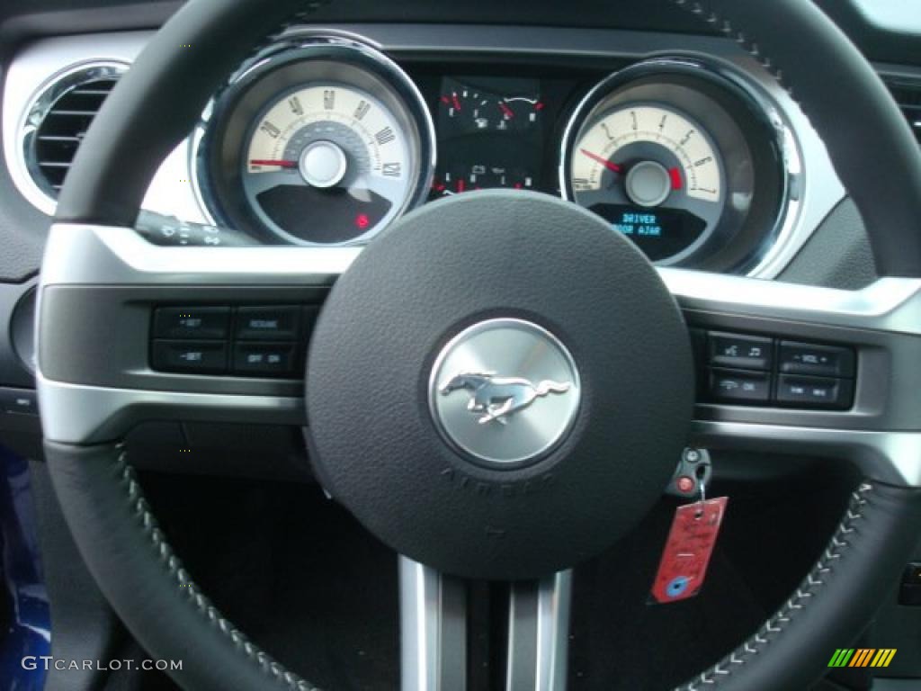 2010 Mustang V6 Premium Coupe - Kona Blue Metallic / Charcoal Black photo #15