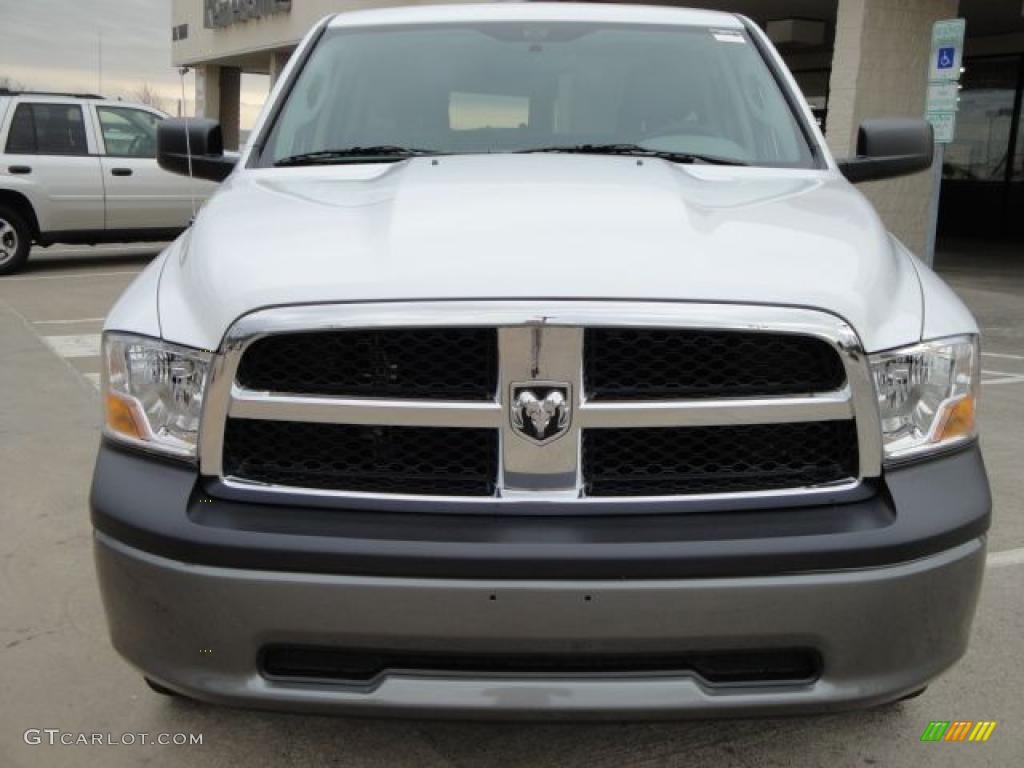 2010 Ram 1500 ST Quad Cab 4x4 - Stone White / Dark Slate/Medium Graystone photo #8