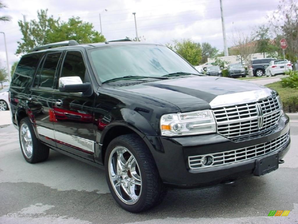 2007 Navigator Ultimate - Black / Charcoal/Caramel photo #9