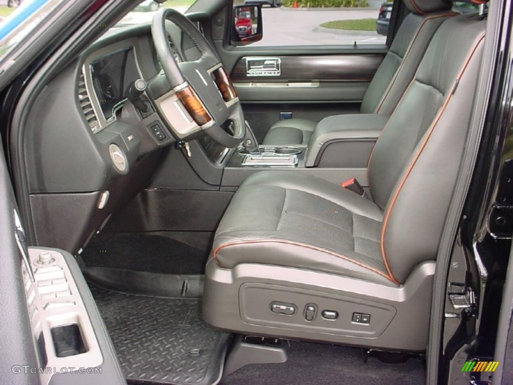 2007 Navigator Ultimate - Black / Charcoal/Caramel photo #12