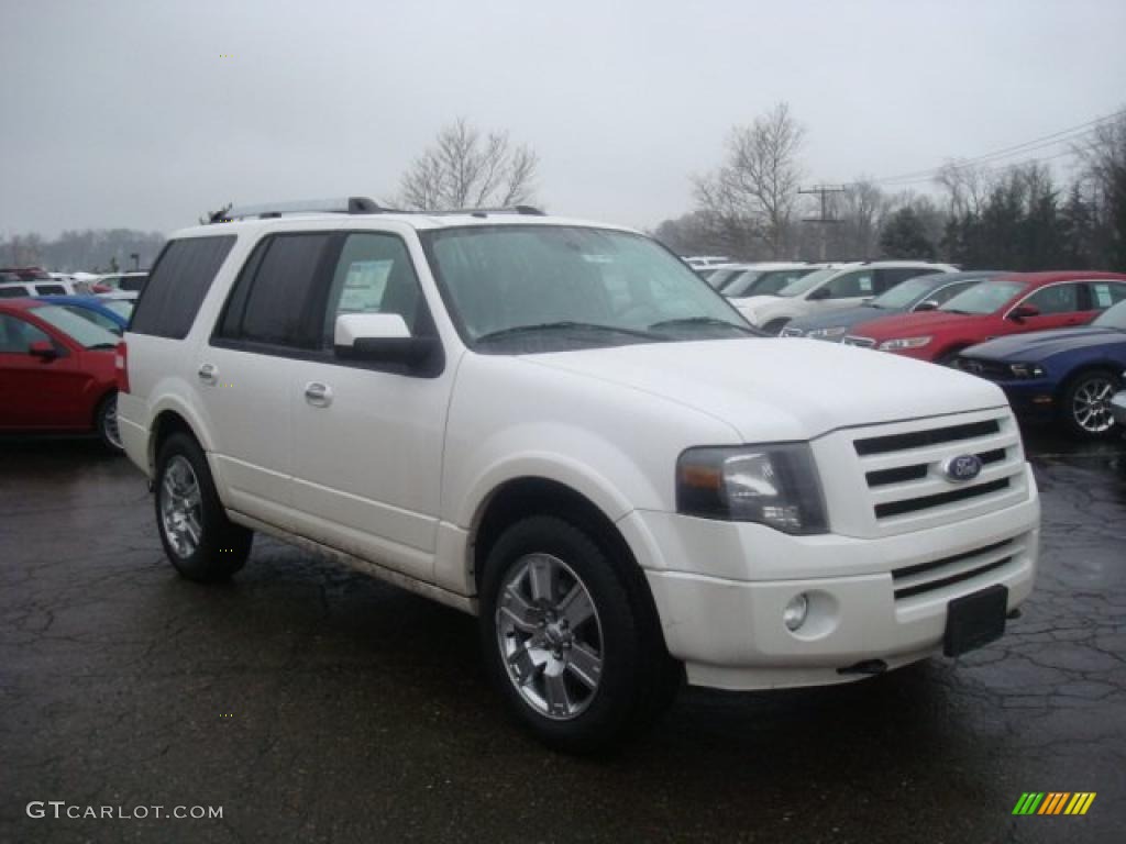 2010 Expedition Limited 4x4 - White Platinum Tri-Coat Metallic / Stone photo #1
