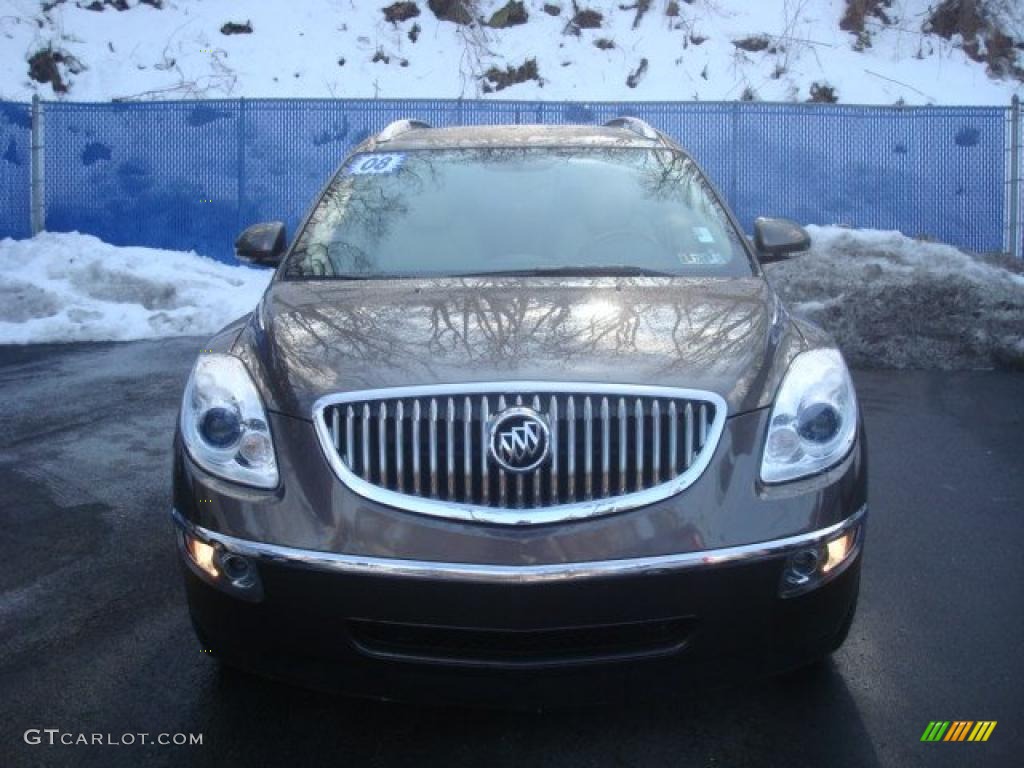 2008 Enclave CXL AWD - Cocoa Metallic / Cashmere/Cocoa photo #7