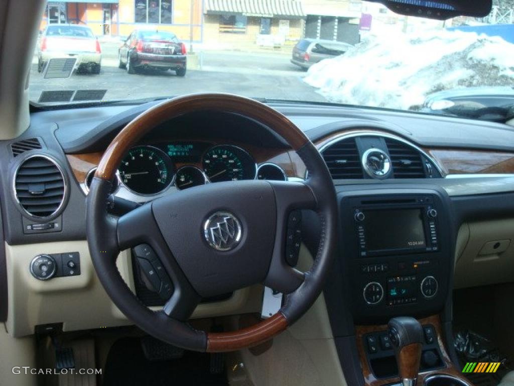 2008 Enclave CXL AWD - Cocoa Metallic / Cashmere/Cocoa photo #13