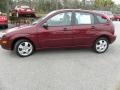 2007 Dark Toreador Red Metallic Ford Focus ZX5 SES Hatchback  photo #2