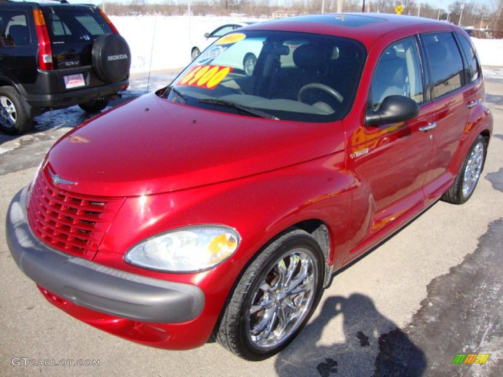 2001 PT Cruiser Limited - Inferno Red Pearl / Taupe/Pearl Beige photo #1