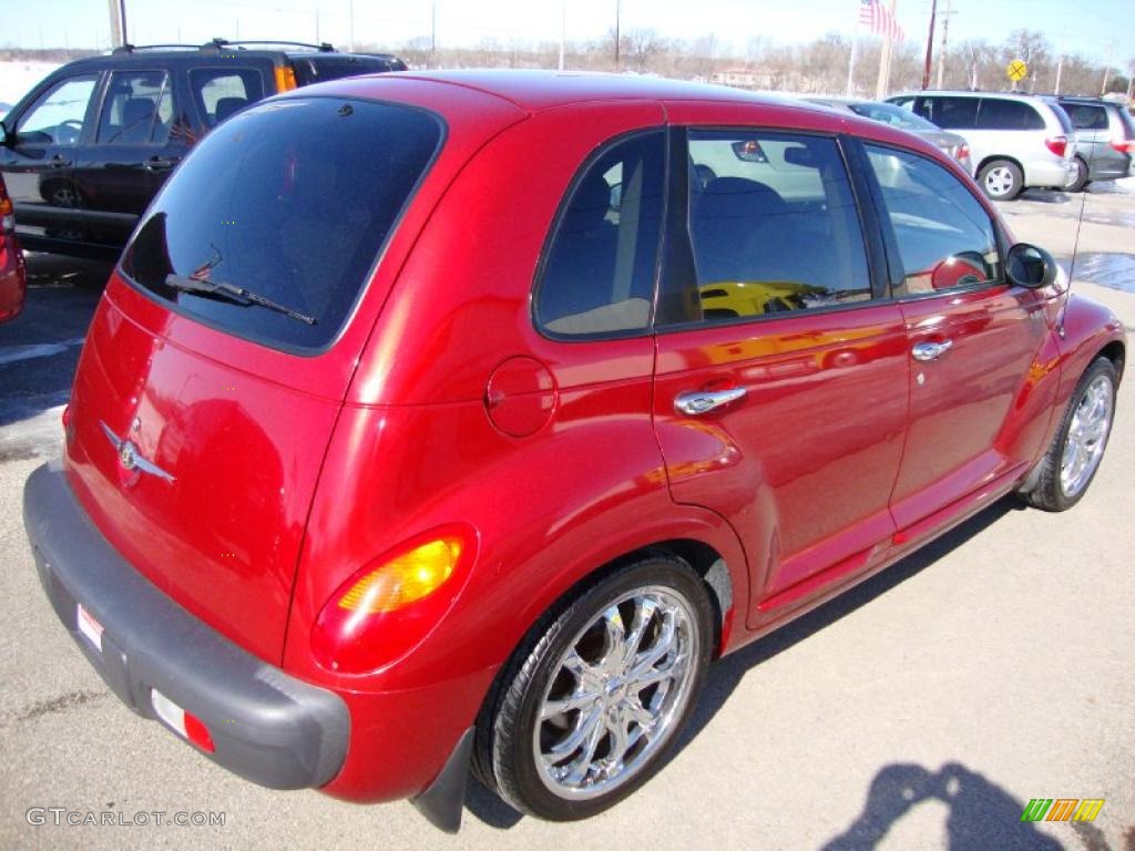 2001 PT Cruiser Limited - Inferno Red Pearl / Taupe/Pearl Beige photo #5