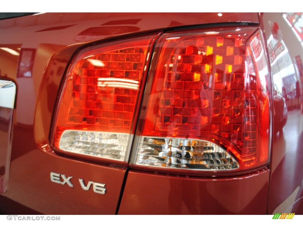 2011 Sorento EX V6 AWD - Spicy Red / Beige photo #55