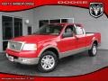 2004 Bright Red Ford F150 Lariat SuperCab  photo #1