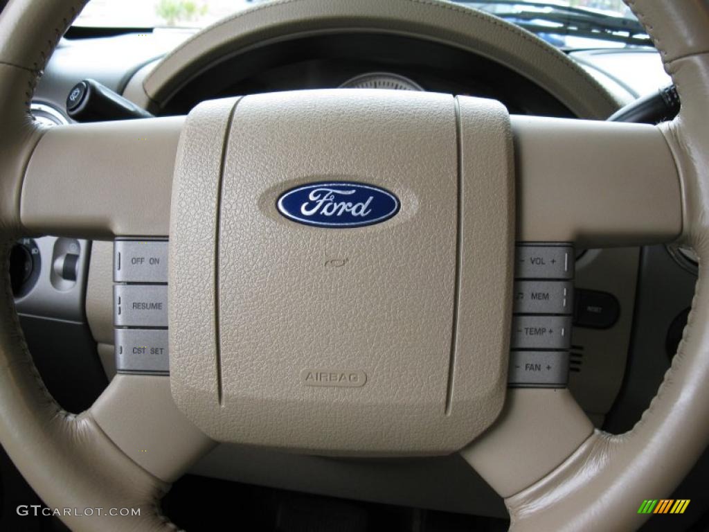 2004 F150 Lariat SuperCab - Bright Red / Heritage Medium Parchment photo #20