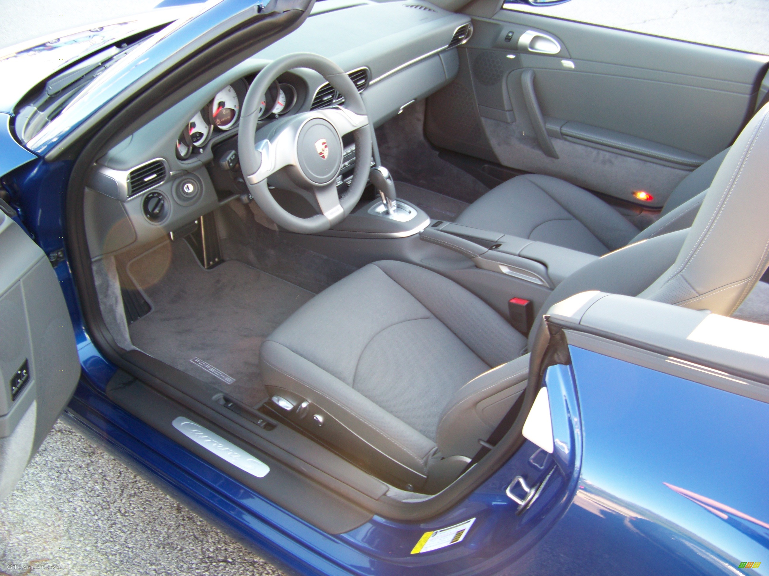 2009 911 Carrera S Cabriolet - Aqua Blue Metallic / Stone Grey photo #11