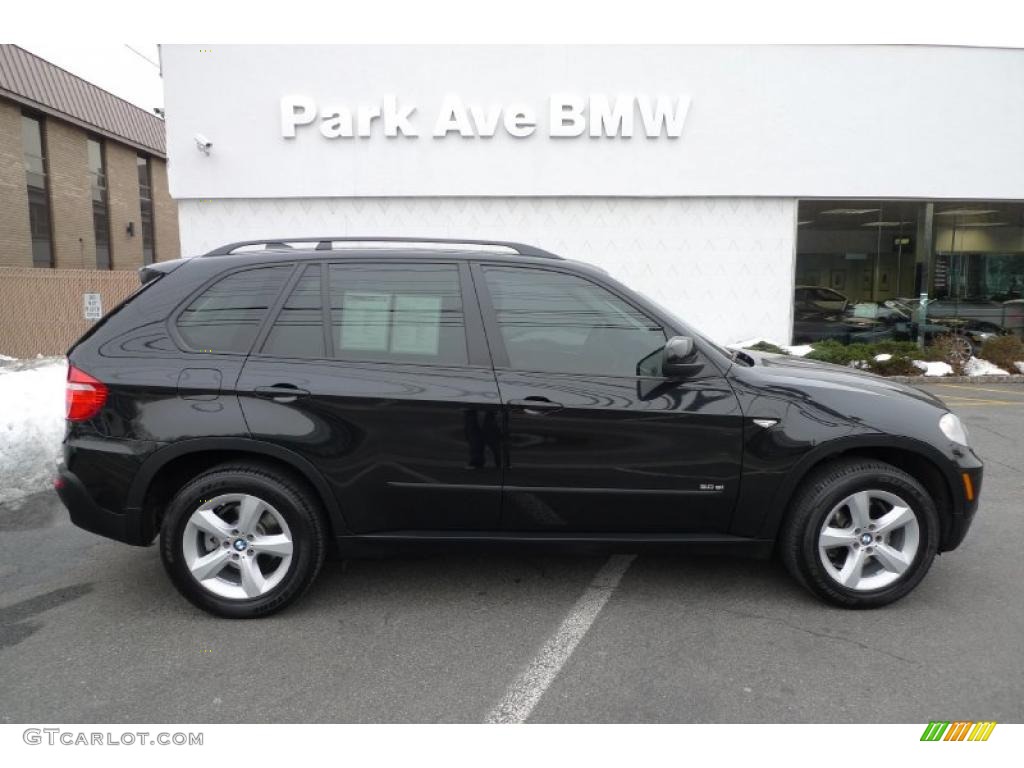 2008 X5 3.0si - Black Sapphire Metallic / Black photo #1