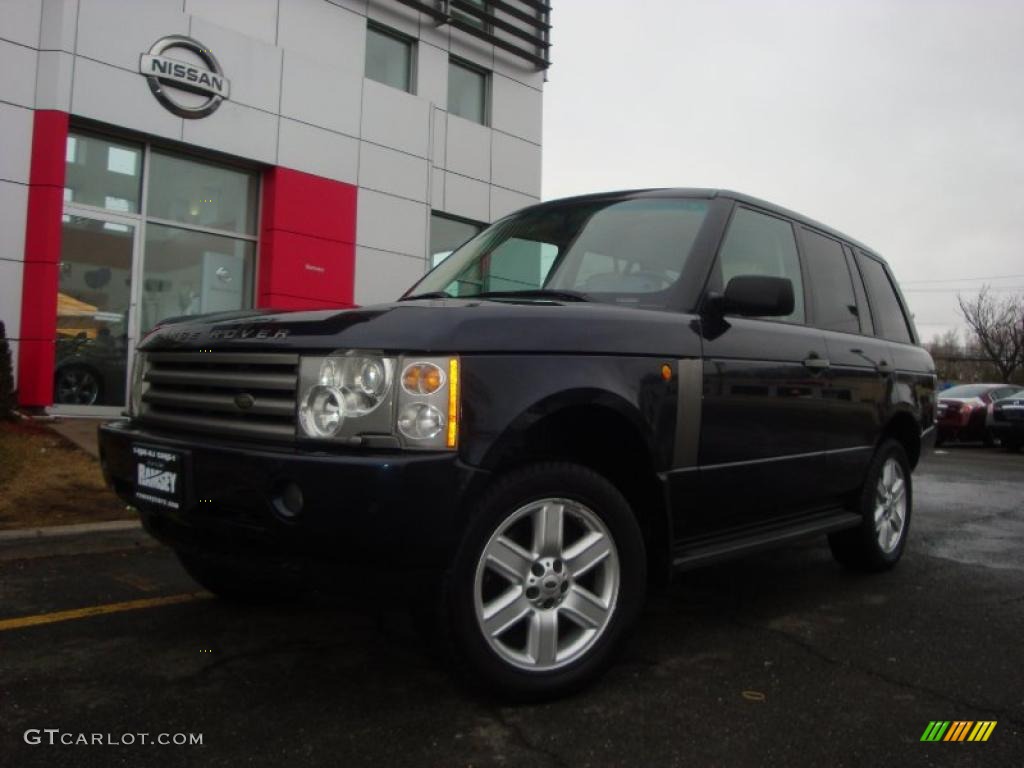 2003 Range Rover HSE - Adriatic Blue Metallic / Parchment/Navy photo #1