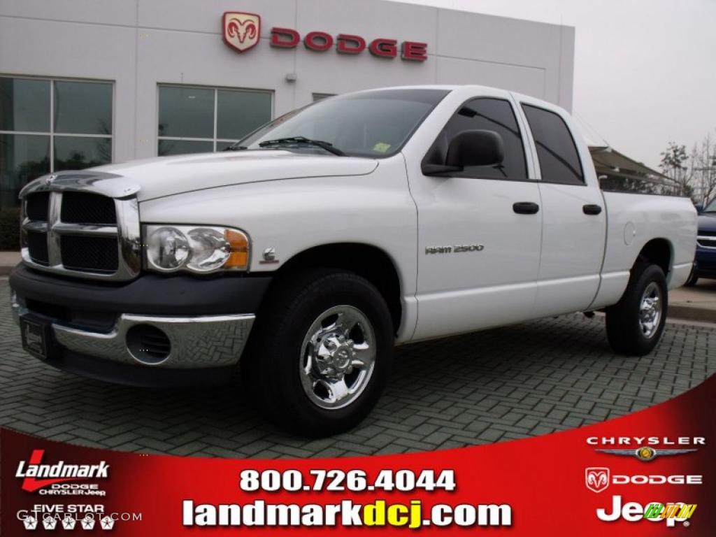 Bright White Dodge Ram 2500