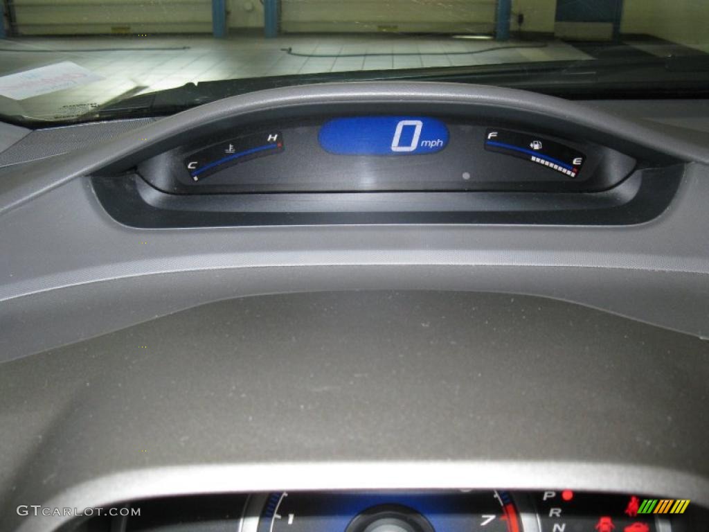 2007 Civic LX Coupe - Atomic Blue Metallic / Gray photo #15