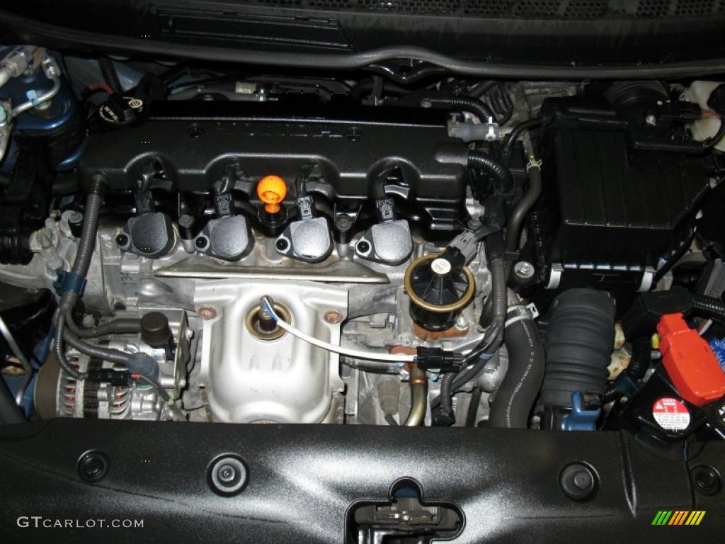 2007 Civic LX Coupe - Atomic Blue Metallic / Gray photo #25