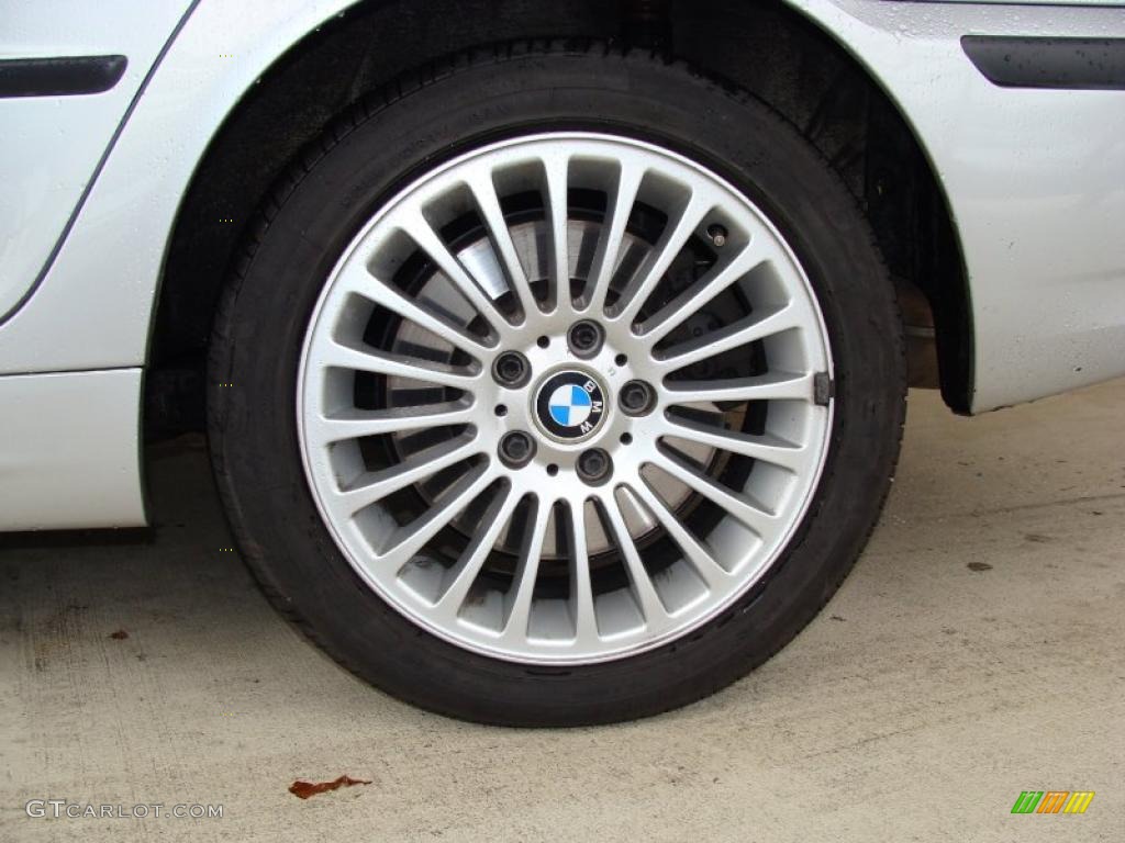2002 3 Series 330xi Sedan - Titanium Silver Metallic / Black photo #4