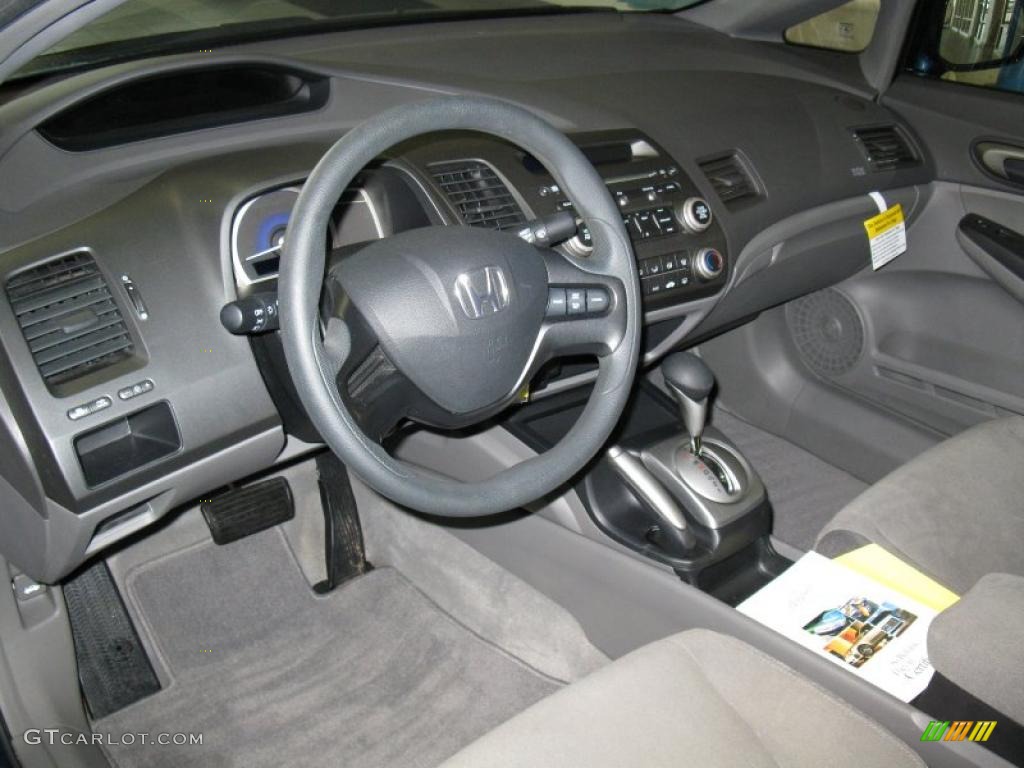 2007 Civic LX Sedan - Royal Blue Pearl / Gray photo #13