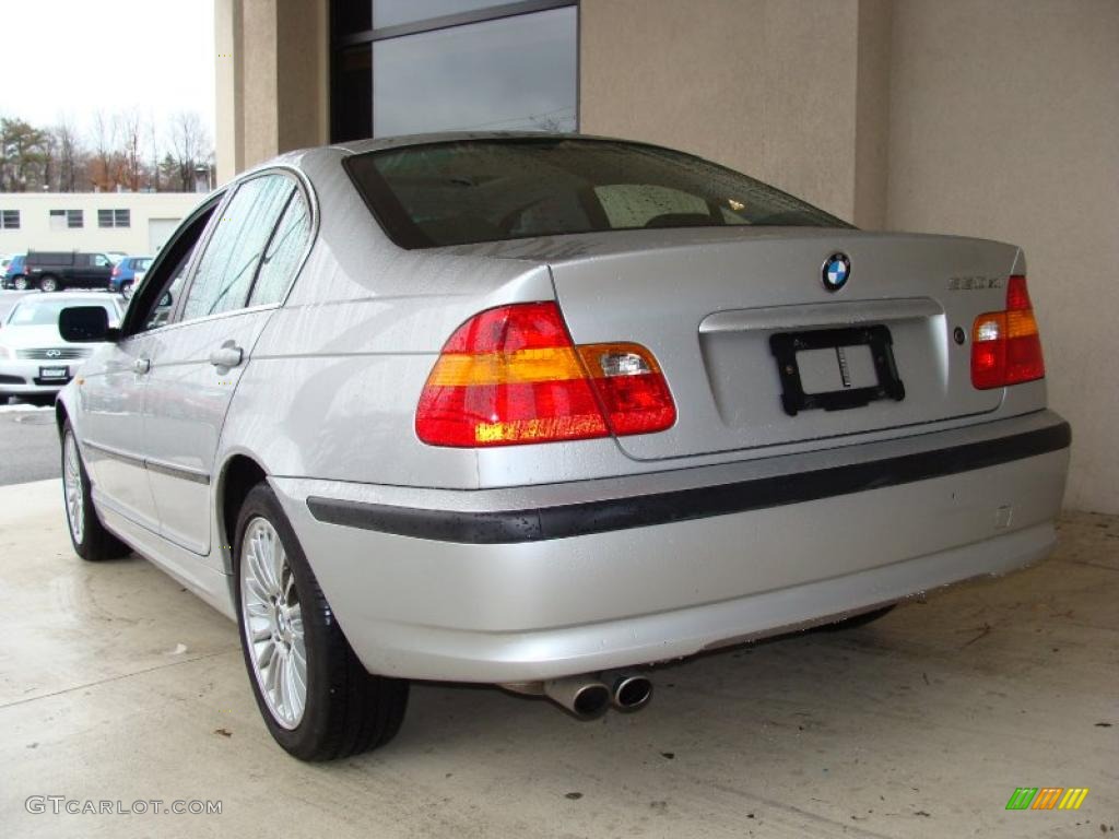 2002 3 Series 330xi Sedan - Titanium Silver Metallic / Black photo #5