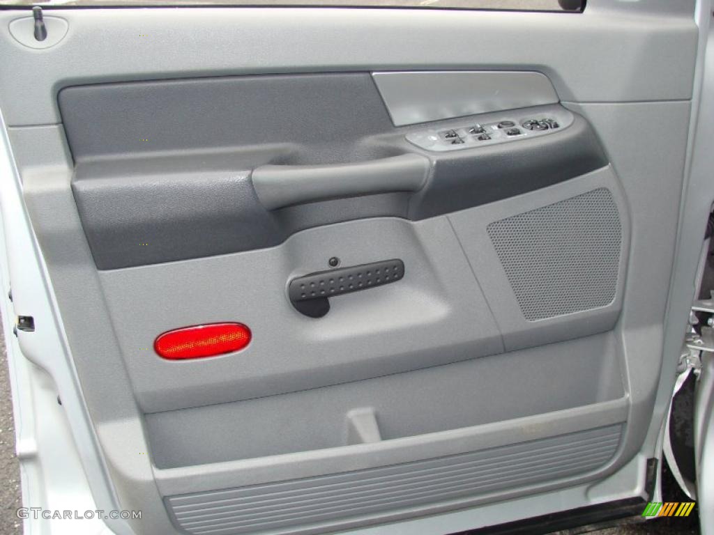 2007 Ram 1500 SLT Quad Cab 4x4 - Bright Silver Metallic / Medium Slate Gray photo #10