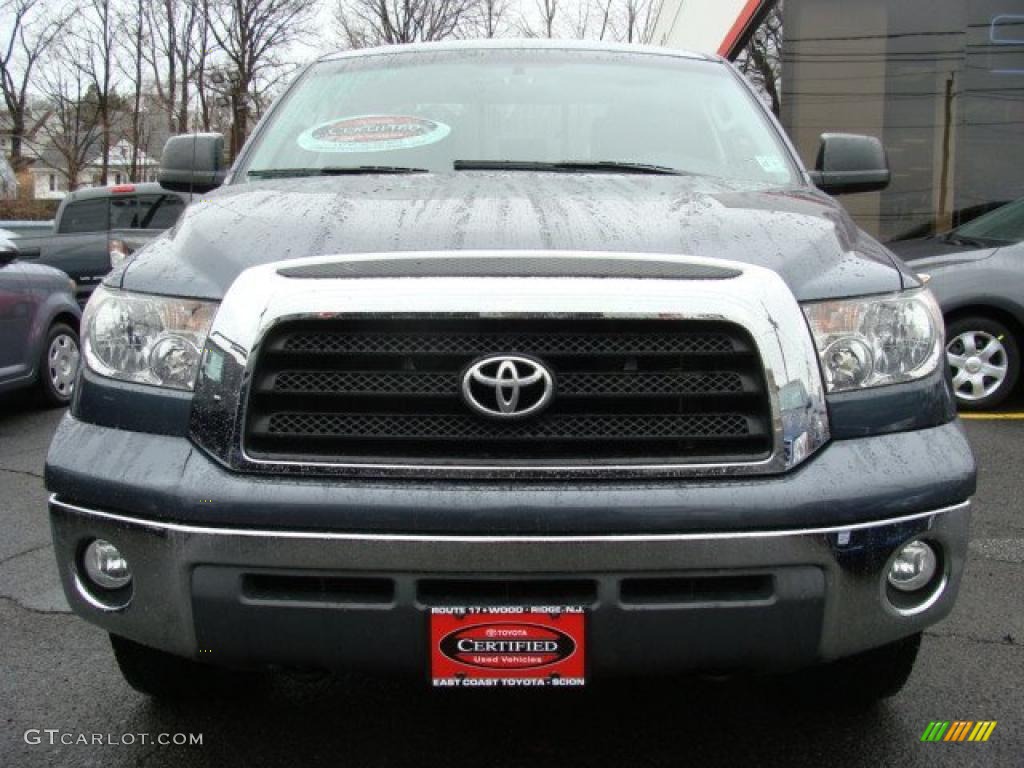 2008 Tundra SR5 Double Cab 4x4 - Slate Gray Metallic / Black photo #2