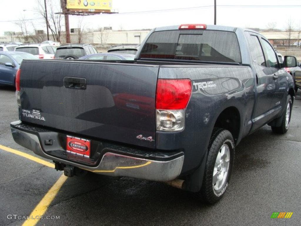 2008 Tundra SR5 Double Cab 4x4 - Slate Gray Metallic / Black photo #3