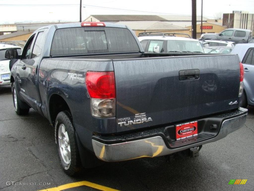 2008 Tundra SR5 Double Cab 4x4 - Slate Gray Metallic / Black photo #5