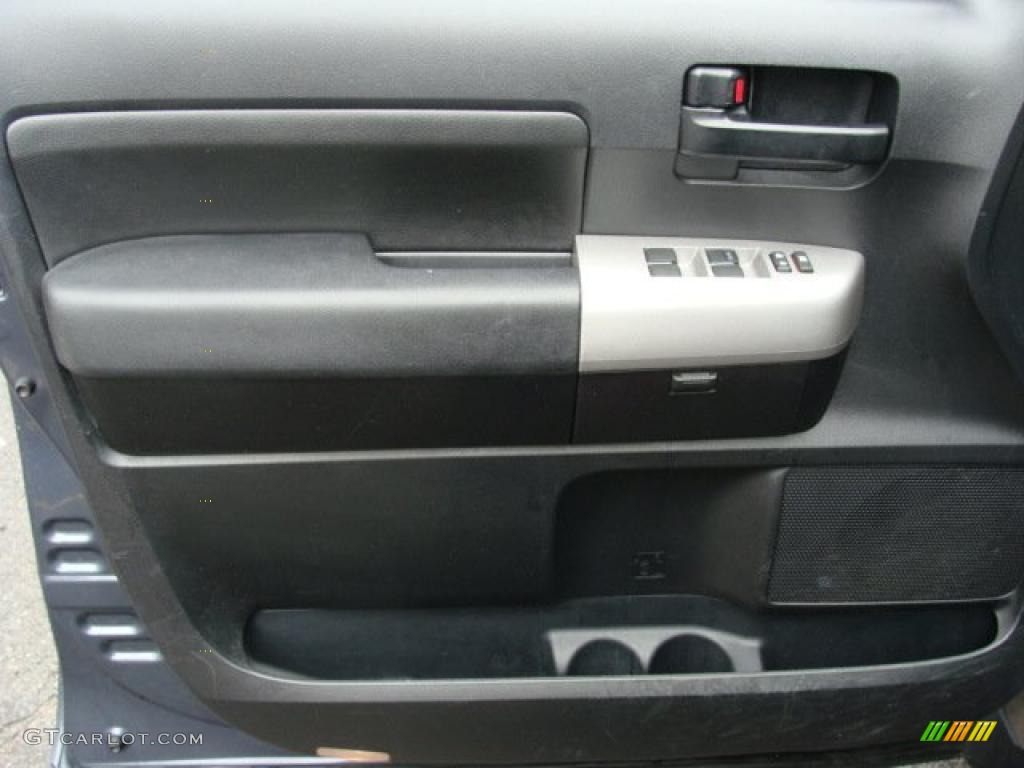 2008 Tundra SR5 Double Cab 4x4 - Slate Gray Metallic / Black photo #6