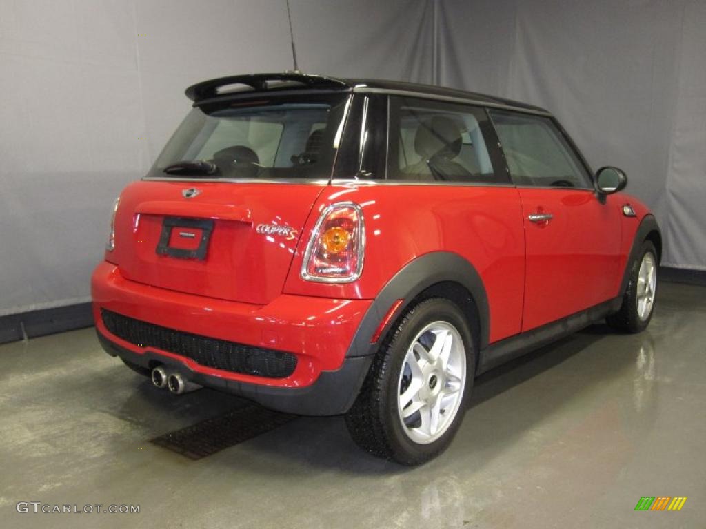 2007 Cooper S Hardtop - Chili Red / Lounge Carbon Black photo #3