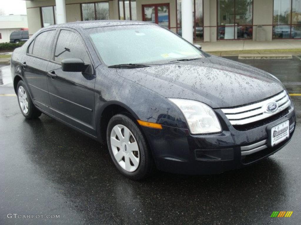 2008 Fusion S - Dark Blue Ink Metallic / Camel photo #7