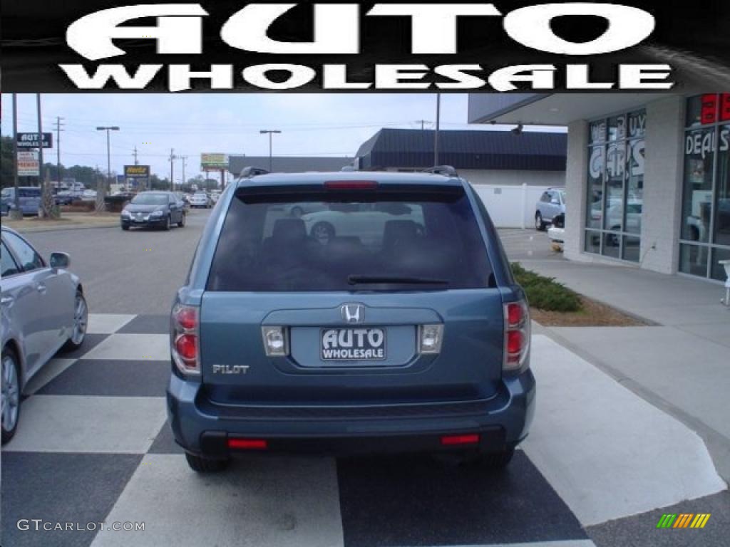 2008 Pilot EX-L - Steel Blue Metallic / Gray photo #3