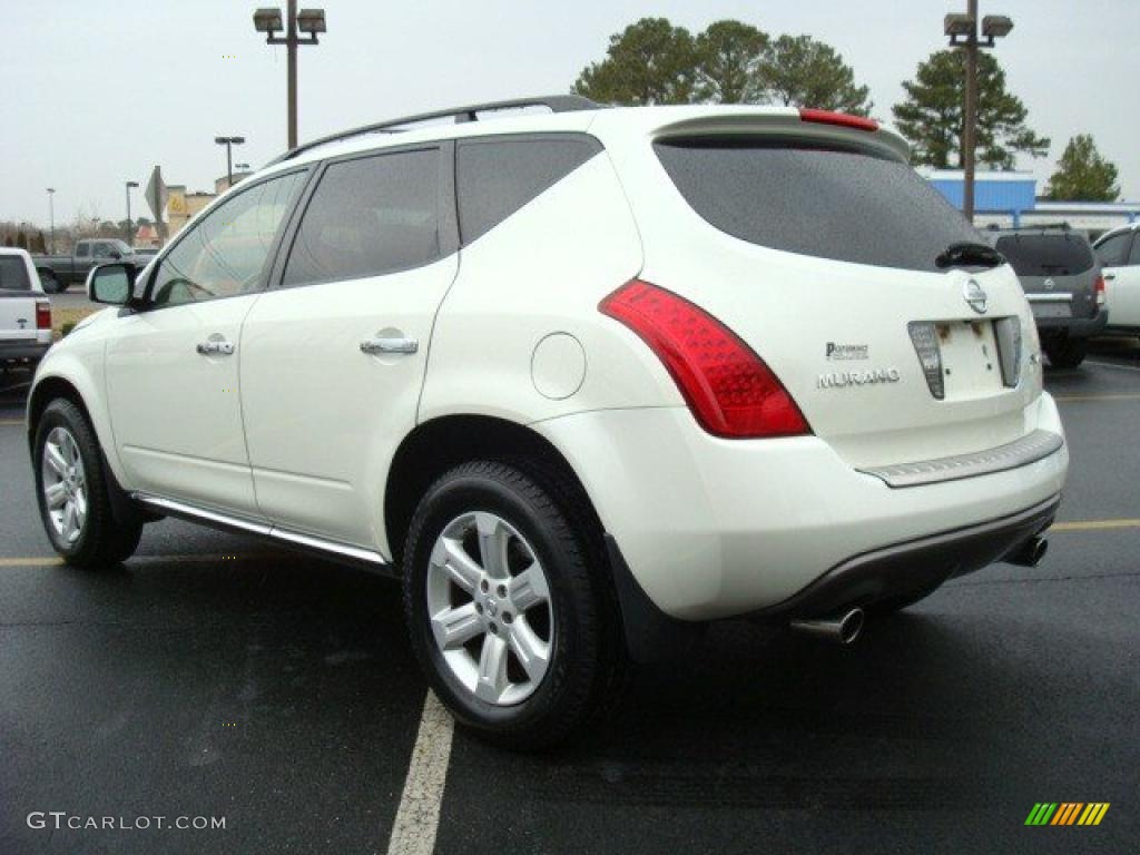 2007 Murano SL AWD - Glacier Pearl White / Cafe Latte photo #4