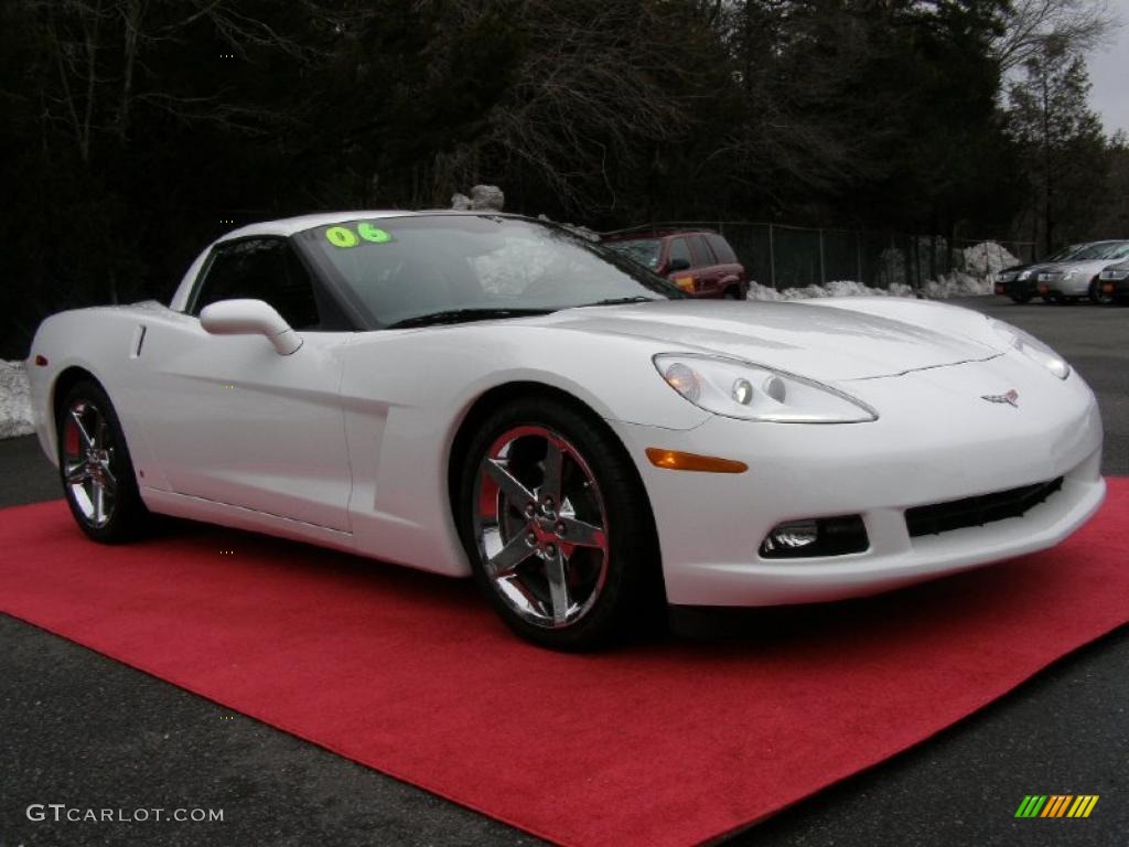 2006 Corvette Coupe - Arctic White / Ebony Black photo #4