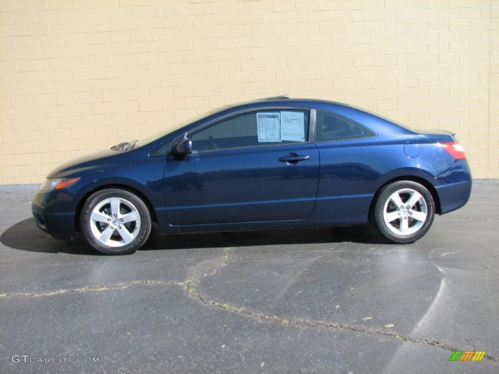 2006 Civic EX Coupe - Royal Blue Pearl / Ivory photo #1