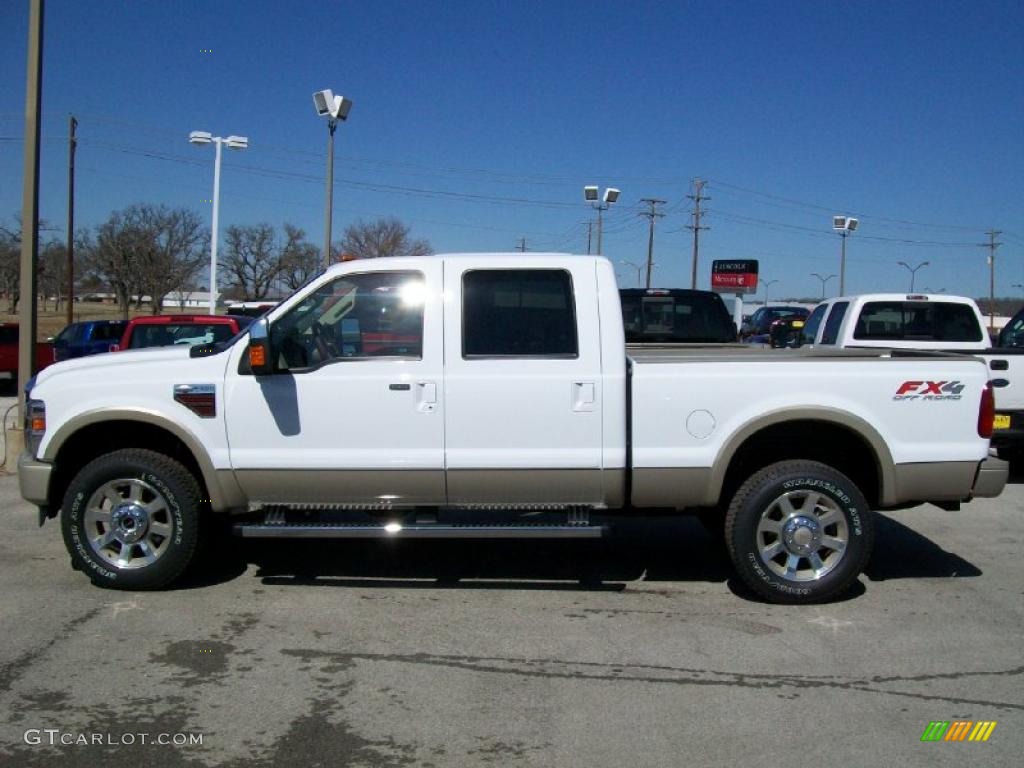 2010 F350 Super Duty King Ranch Crew Cab - Oxford White / Chaparral Leather photo #2