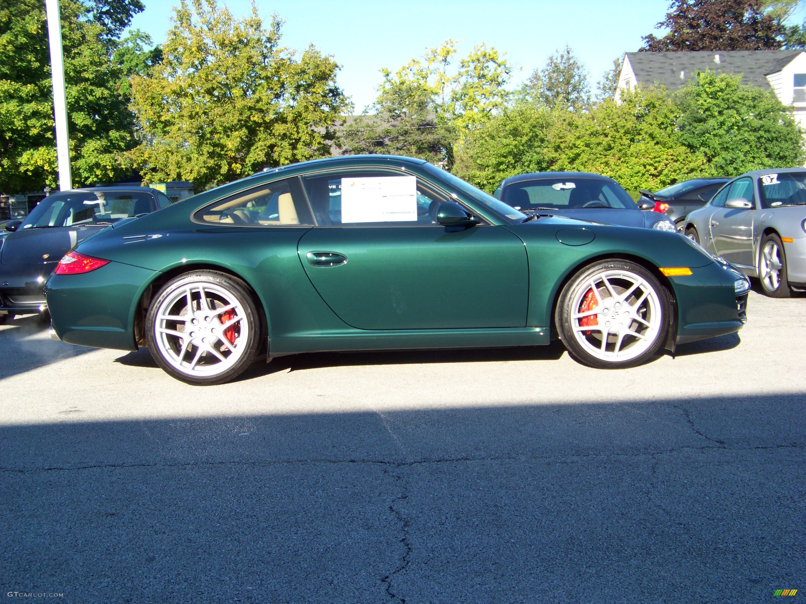 2009 911 Carrera S Coupe - Porsche Racing Green Metallic / Sand Beige photo #5