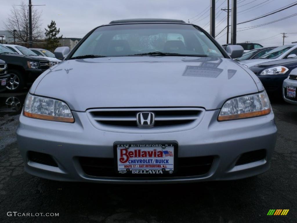 2002 Accord EX V6 Coupe - Satin Silver Metallic / Charcoal photo #2