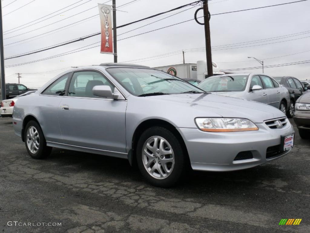 2002 Accord EX V6 Coupe - Satin Silver Metallic / Charcoal photo #3