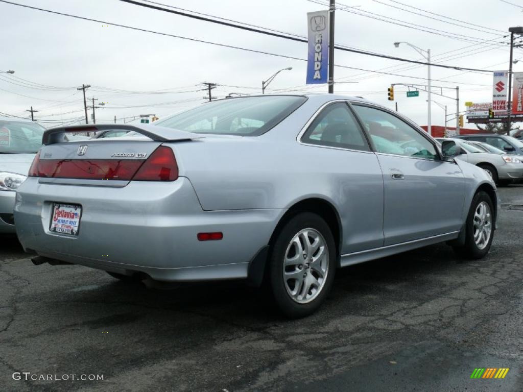 2002 Accord EX V6 Coupe - Satin Silver Metallic / Charcoal photo #4