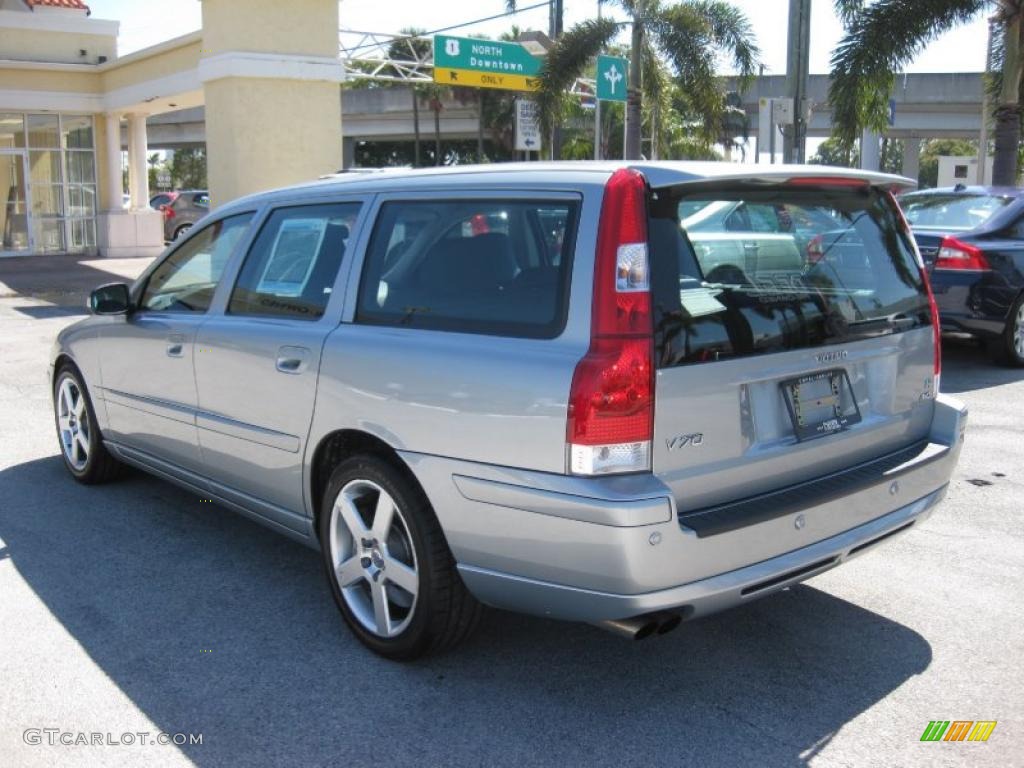 2007 V70 R AWD - Electric Silver Metallic / R Nordkap Black/Blue Metallic photo #4