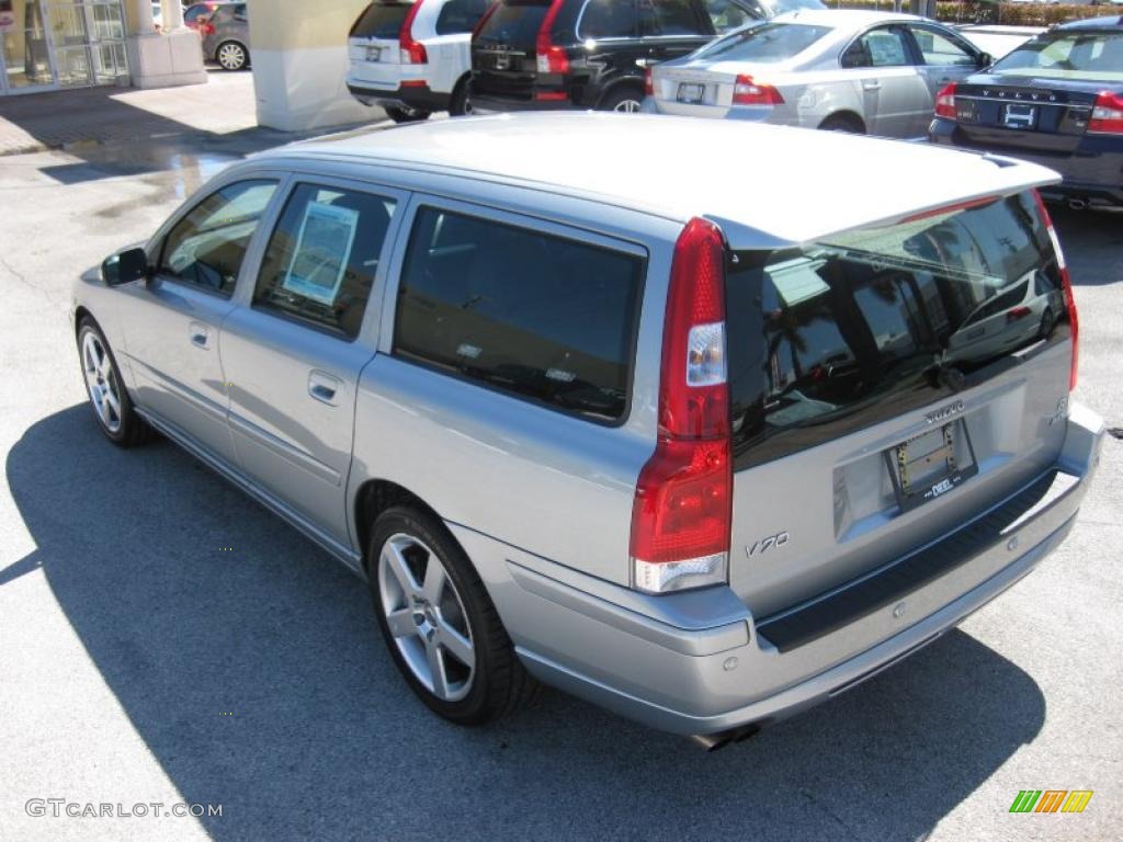 2007 V70 R AWD - Electric Silver Metallic / R Nordkap Black/Blue Metallic photo #5