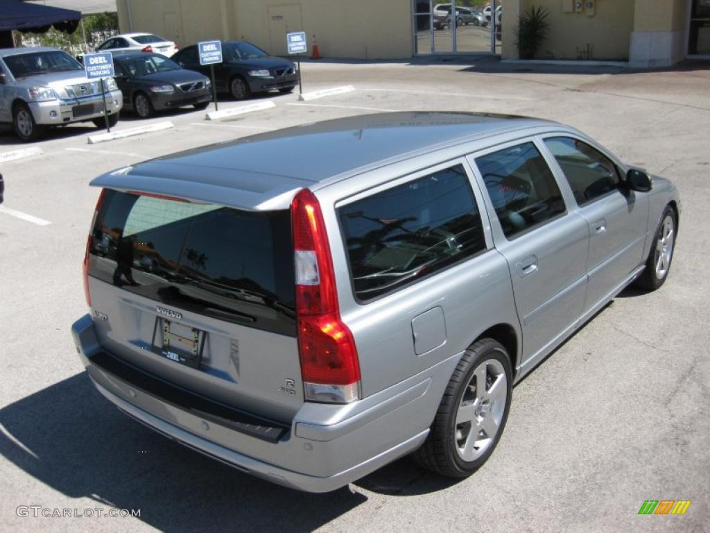 2007 V70 R AWD - Electric Silver Metallic / R Nordkap Black/Blue Metallic photo #8