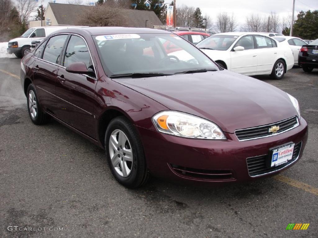 2007 Impala LS - Bordeaux Red / Ebony Black photo #3