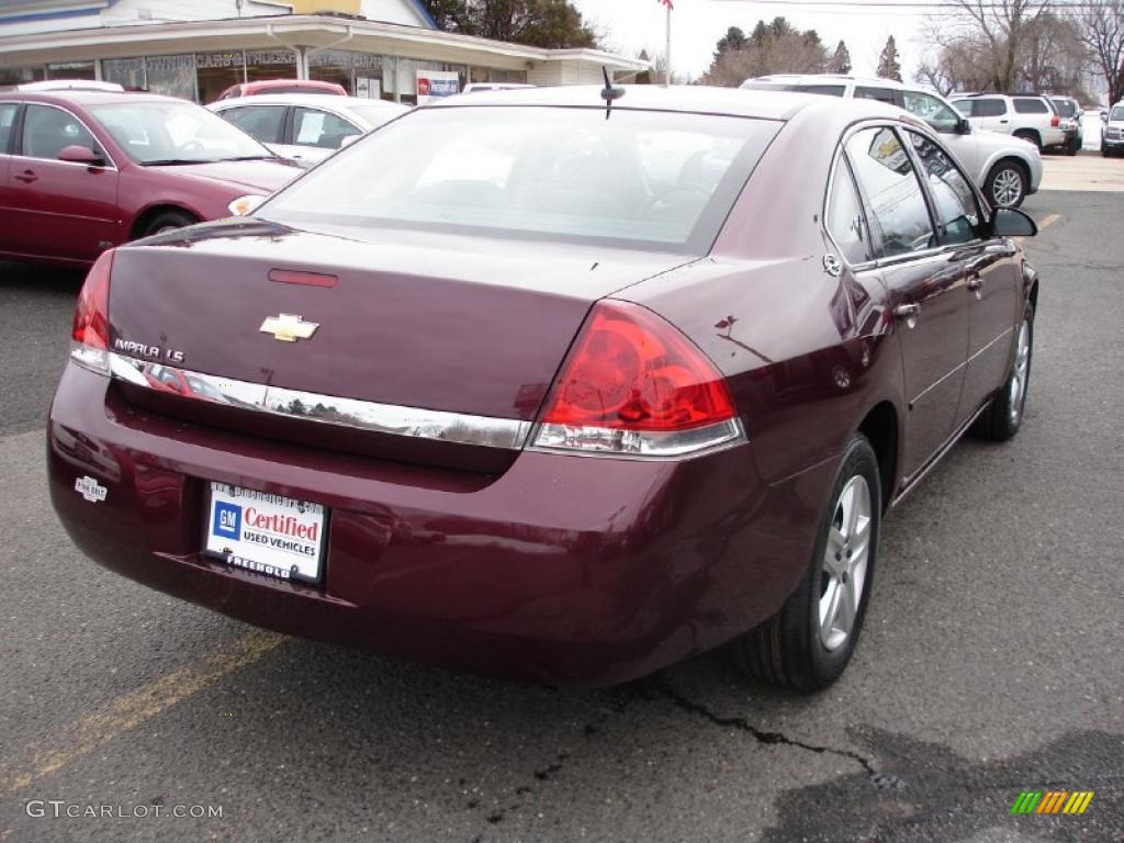 2007 Impala LS - Bordeaux Red / Ebony Black photo #4