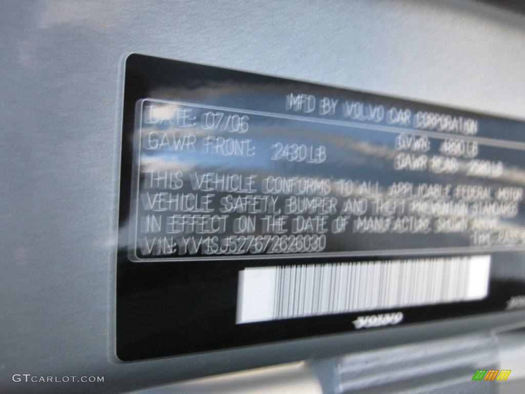 2007 V70 R AWD - Electric Silver Metallic / R Nordkap Black/Blue Metallic photo #29