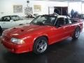 1988 Bright Red Ford Mustang GT Convertible  photo #1
