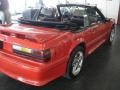 1988 Bright Red Ford Mustang GT Convertible  photo #3